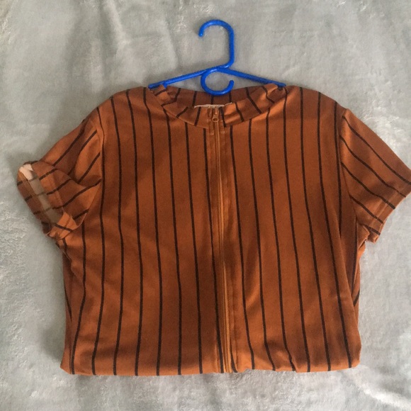 Brown & Black bodysuit top - Picture 2 of 4